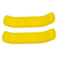 MTB Cycling Bicycle HandBar Grip Brake Lever Soft Silicone Covers Protector Kit geltona