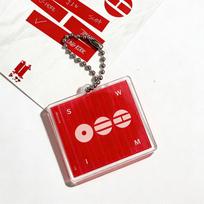 BTS Arirang Tour Mini vinilinė CD raktų pakabukas, Akrilinis albumo pakabukas su karoliukų grandinėle, Kpop ARMY gerbėjų kolekcinis krepšio pakabukas 1 red
