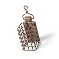 Square Bait Cage Sinker with Bait Feeder European Style Reservoir Fishing Gear Hollow Design for Precise Bait Release