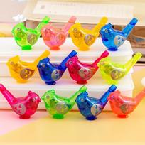 30 vnt. spalvingi mini paukščiukai, plastikiniai vandens švilpukai, triukšmo generatoriai, žaislai gimtadienio šventės dovanėlėms, mokyklos dovanėlė, pinjatos užpildai 10-Pack įvairiaspalvis