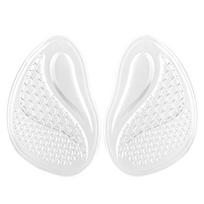 Two-Color Gel Forefoot Pads: Anti-Wear Shock Absorption Massaging Inserts for High Heels, Self-Adhesive Adjustable Half-Size Shoe Solution skaidri