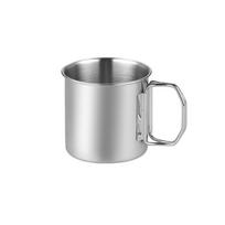Lengvas rankenos vandens puodelis Sidabrinis nerūdijančio plieno 260/350/600/660ML 260ML