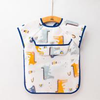 Summer Baby Bibs & Aprons - Thin Cotton, Waterproof, Stain-proof, Back-wear Coveralls Size 15: 1-2 years