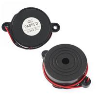 For Alarm Systems Black Piezo Alarm Easy Installation Sound Alarm Active Alarm Easy Installation Wide Voltage Range China Mainland