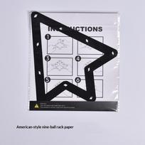 Billiards Magic Ball Rack Triangle 9 Balls Magic Rack Holder Sheet Billiards Table Pool Positioning Accessories For 9-Ball Games 1PC