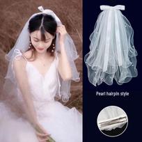 Fairy Forest Bridal Headdress Veil Set - Perfect for Wedding, Proposal, or Marriage Registration.