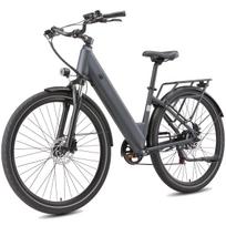 Maxtron Lira 28 colių elektrinis dviratis kasdieniam naudojimui, 48V 15Ah baterija, 250W variklis, hidrauliniai diskiniai stabdžiai, didžiausias nuvažiuojamas atstumas iki 70 km su pagalba. pilka