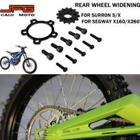 Rear Wheel Widening Widen Parts For SURRON Sur-ron S/X For SEGWAY X160 X260 Chain Sprocket Screws Motorcycle Dirt Pit Bike