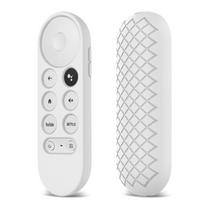 2 PCS Silicone Protective Shell for Google Chromecast 2020 Remote Control (White) balta