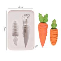 New Easter Rabbit Fondant Silicone Mold Carrot Cake Decorating Tools Chocolate Cookies Baking Mould Egg DIY Clay Epoxy Mold