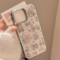 Ins Tulip Rabbit Applicable Apple 17 Mobile Phone Case iPhone 16 Electroplating 14 Hydrating 13 Premium 12 Sets 15 IPhone17ProMax