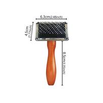 Dog Comb Solid Wood Brush Pet Hair Remover Dog Grooming Brush Cat Hair Knot Combs Comfortable Handle Dogs Comb Pet Accessories
