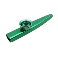 Vaikams Pradedantiesiems Aliuminio Lydinio Lengvas Kazoo Muzikos Instrumentas Žaislas Kalėdų Dovana žalia