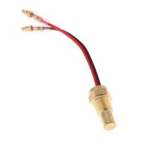 12V24V automobilių sunkvežimių skaitmeninis vandens temperatūros jutiklio galvutės kištukas 10 mm 17mm auksas