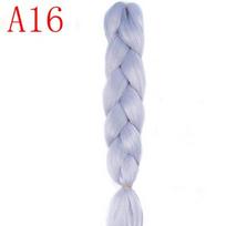 „Missqueen“ 24 colių pynimo plaukų priauginimas „Jumbo Crochet Braids“ sintetinis plaukų stilius „Pure Blonde Pink Green“ A16