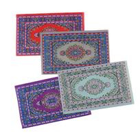 1:12 Miniatiūrinis turkiško stiliaus lėlių namelio kilimėlis / kilimas / kiliminės grindų dangos lėlių namams 1pcs random color blue