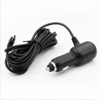 GPS navigatoriaus įkroviklio T prievadas, skirtas Car Dash CAM 3,5 metro maitinimo laido dviguboms USB angoms juoda