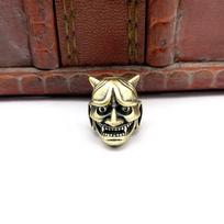 Brass Japanese Ghost Hannya Mask Beads Jewelry DIY Bracelet Keychains Knife Pendants Accessories Handmade Umbrella Rope Hangings žalvaris