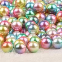 ABS imitaciniai perlų karoliukai NO HOLE DIY apvalūs plastikiniai akriliniai tarpikliai, skirti papuošalams gaminti 10mm 50pcs