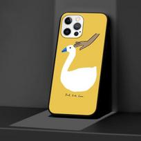 Cartoon Cute Goose žaidimo dėklas, skirtas iPhone 14 11 13 Pro Max 12 Mini Xr 7 8 Plus Se 2020 Xs 6 6s +5 5s Coque juodas minkštas telefono dangtelis iPhone 13 Pro
