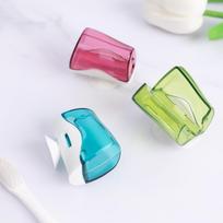 Buitinis šeimos sieninis, dulkėms atsparus dantų šepetėlio laikiklis, vonios kambarys Creative Sucker dantų šepetėlio apsauginis dangtelis nuo dulkių 3Pcs/Set įvairiaspalvis