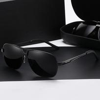 Vyriški fotochrominiai akiniai nuo saulės Driving Vintage Black Pilot nepoliarizuoti saulės akiniai UV400
