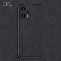 POCO F5 dėklo odinis raštas Coque Funda galinis dangtelis, skirtas Xiaomi POCO F5 Pro smūgiams atsparus prabangus odinis dėklas, skirtas POCO F5 For POCO F5 juoda