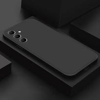 Skysto silikono telefono dėklas Minkštas silikoninis dangtelis, skirtas Samsung Galaxy S23 FE S24 S24+ S24 Ultra M15 M35 A05 A05S A15 A35 A55 A25 4G 5G M34 Samsung Galaxy M34 juoda
