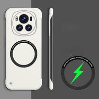 Magsafe Magnetinis Berėmis Kietas PC Telefono Dėklas Honor Magic 6 Pro Lite Magic6Pro Plonas Belaidis Įkrovimas Matinis Kietas Smūgiams Atsparus Dangtelis Itin Plonas for magic 6 balta
