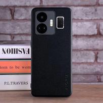 Dėklas skirtas Realme GT Neo 5 GT3 GT 3 5G coque Prabangus tekstilinis Odinis minkštas telefono dangtelis funda for oppo realme gt neo 5 dėklas capa Realme GT Neo 5 juoda
