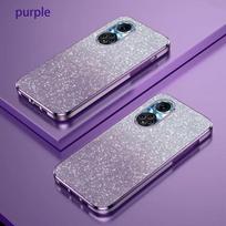 „Nova 9“ prabangus gradiento blizgus padengtas dėklas, skirtas „Huawei Honor 50 Se Pro“ moterims, silikoninis nugaros dangtelis „Honor50 Nova9“ Honor 50 violetinė