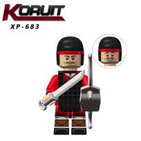 Senovės Han Chu strategas Gourang kareivis Pikemanas Liu Bang Xiang Yu modelis blokai MOC plytų rinkinys dovanos žaislai KT1092