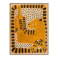 Senovinis abstrakčius senovės Egipto gyvatės leopardo plakatas spausdina spalvingus dekoratyvius paveikslus drobės sienos menas Svetainės namų dekoras 21x30cm No Framed