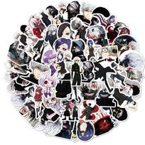 50 vnt Anime Tokyo Ghoul Graffiti vandeniui atsparūs lipdukai nešiojamiesiems kompiuteriams, riedlentėms, lagaminams, šauniems vaikams animacinių filmų lipdukų lipdukų žaislams 50pcs