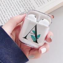 Alphabet Letter AirPods dėklas, skirtas Apple Airpods 3 Pro belaidėms Bluetooth ausinėms, apsauginis dėklas, skaidrus įkrovimo dėžutės korpusas Airpods 1 2