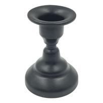 Vintažinis metalinis žvakidė žvakidės stulpeliams geležies meno žvakidė vestuvių vakarėlio dekorui mini retro žvakidės stovas juoda