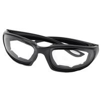 Ašaroms atsparūs akiniai svogūnams saugiam ir patogiam svogūnų pjaustymui balta