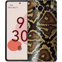 Pretty Luxury Snake skin Phone Case For Google Pixel 8 7 6 Pro 6A 7A 5G Soft Silicone Shockproof TPU Black Cover Fundas Pixel 6 Pro