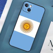 Argentinos Vėliavos telefono dėklas iPhone 15 14 Pro Max 11 13 12 Mini X XR XS Max SE 2020 7 8 Plus Dangtelis Capa iPhone 15Pro MAX black