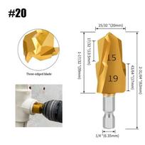 PPR pakeliamas laiptuotas grąžtas šešiakampis kotas vandens vamzdžio prijungimo įrankis 20/25/32 mm pilnas atviras procesas 20mm geltona