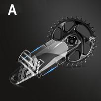 Crank sticker Mountain Bike TPH film Multiple size options A