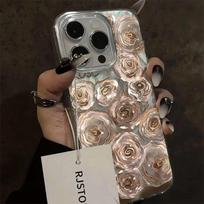 Golden Rose Phone Case for Apple iPhone16promax-Magic Color Soft Silicone Phone Cover for iPhone 16/15/14/13/12/11/Xr/Xs/Plus/Pro/Promax Apple 16pro