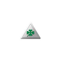 Automobilio interjero lipdukas, aliuminio žalias keturlapis dobilas, emblemos ženklelio lipdukas, skirtas Sportiva 147 156 166 159 Giulietta Giulia gray