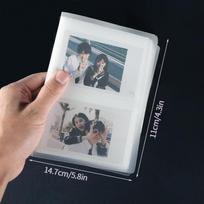 Nuotraukų albumas Mini albumas 3 colių Kpop žvaigždžių fotokortelių saugojimo nuotraukų kortelių bilietų kolekcionavimo knyga skaidrus puslapis vizitinių kortelių albumas