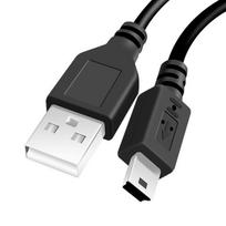 Mini USB duomenų kabelis, skirtas MP3, automobilio radijui, MP4, vairavimo įrašymo įrenginiui, standžiajam diskui ir pagyvenusių žmonių telefono įkrovimui Soft Rubber Black Note: 25cm is 50cm [Charge Only]