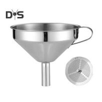 Nerūdijančio plieno virtuvinis piltuvėlis, maistinis, nuimamas filtras, mini metalinis virtuvinis piltuvėlis, skirtas perpilinėti eterinius aliejus, skysčius, sausus ingredientus, kosmetiką S