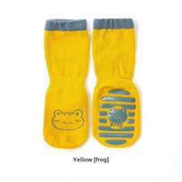 Animacinės neslystančios vaikiškos kojinės - Lengvos vasarinės ir rudeninės kojinės mažyliams Medium 1-3 years yellow