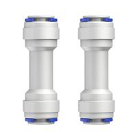 2 vnt. Atbulinis vožtuvas 3/8 colio Stumiamas prijungimas Atbulinis vožtuvas Plastikinis greito prijungimo jungiklis vandens filtrams Ilgaamžis