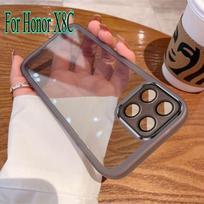 „Honor X8C“ viso objektyvo kameros apsauginė plėvelė, permatoma, minkšta silikoninė telefono dėklas, skirtas „Huawei Honor X8 C X9C Smart X7C X6B X5B Magic 7 Lite 7Pro“ For Honor X8C juoda