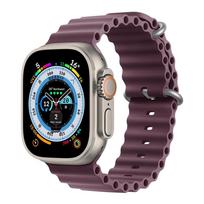 Apple jūrinė laikrodžio apyrankė: Dviejų spalvų silikoninis dirželis Apple Watch 8/7/SE/Ultra - Puikiai tinka sportui 42/44/45/49 mm